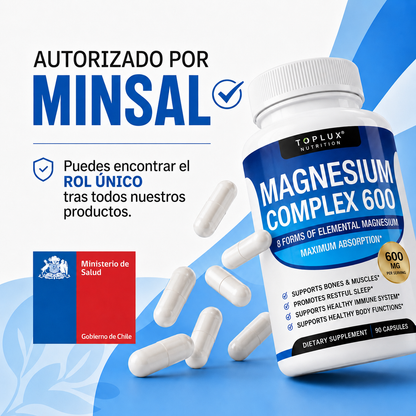 MAGNESIUM COMPLEX 600MG | SUEÑO Y RECUPERACIÓN MUSCULAR